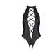 Боди из эко-кожи с имитацией шнуровки и открытым доступом Passion NANCY BODY S/M, black SO5371 фото 3