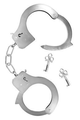 Металлические наручники Fetish Tentation Adjustable metal wrist cuffs, 2 ключа SX1090 фото