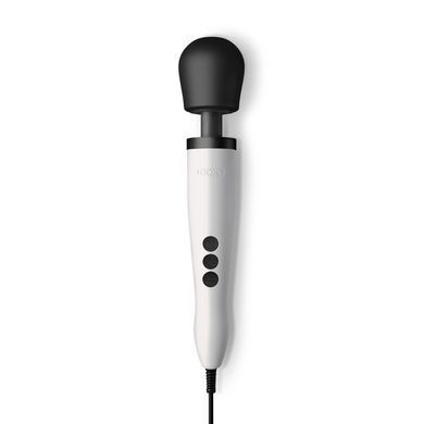 Вібромасажер DOXY Original White, дуже потужний, живлення 220В, пульсівні вібрації SO1431 фото