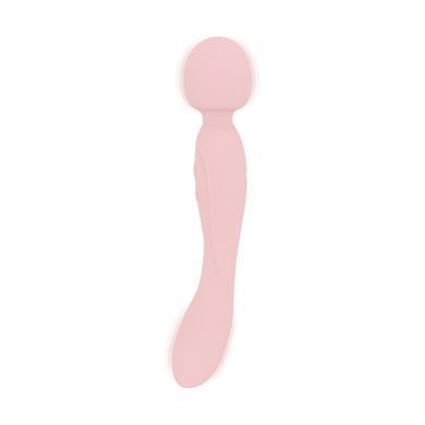 Двосторонній масажер-вібратор Good Vibes Only &ndash; SIMI Double-Sided Wand Vibrator Soft Silicone &ndash; Pink SX3076 фото