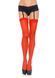 Сексуальные чулки под подвязки Leg Avenue Sheer Stockings Red, plus size SO7981 фото