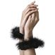 Наручники металлические Adrien Lastic Handcuffs Black с черной пушистой отделкой AD30329 фото 3