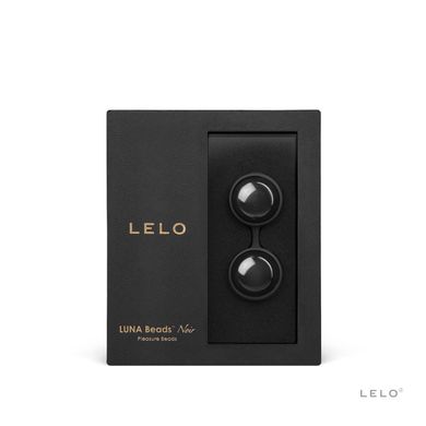 Вагинальные шарики LELO Luna Beads Noir Black, смещенный центр тяжести, диаметр 2,9 см, 2х37 г SO8685 фото