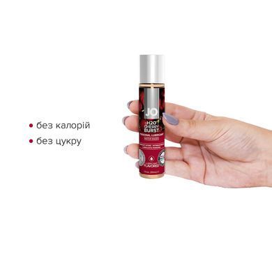 Змазка на водній основі JO H2O &mdash; Cherry Burst (30 мл) без цукру, рослинний гліцерин SO1467 фото