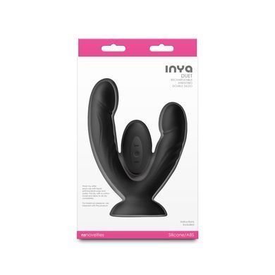 Подвійний ділдо з вібрацією NS Novelties INYA - Duet - Black SX4339 фото