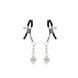 Затискачі для сосків із сердечком Liebe Seele Glow-in-dark Nipple Clamps Green, світяться в темряві SX1682 фото 1