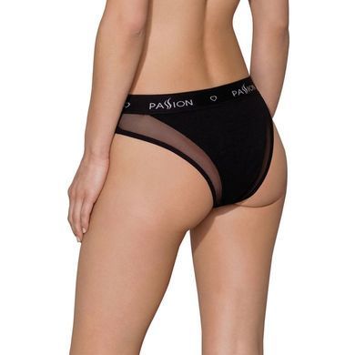 Трусики с прозрачной вставкой Passion PS002 PANTIES S, black SO4193 фото