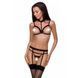 Бюстгальтер-стрепи з чокером Passion Exclusive SHELLY BRA S/M, black PS27902 фото