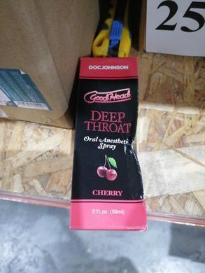 Спрей для мінету Doc Johnson GoodHead DeepThroat Spray - Cherry 59 мл (м'яте паковання!!!) SO2800-R фото