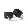 Поножі Liebe Seele Black Organosilicon Anklecuffs, екошкіра
