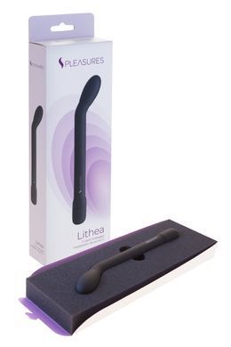 Тонкий вибратор для точки G S Pleasures Lithea Black, 7 режимов SX1601 фото