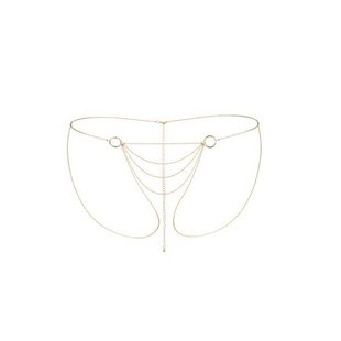 Ланцюжок-трусики Bijoux Indiscrets Magnifique Bikini Chain – Gold, прикраса для тіла SO2662 фото