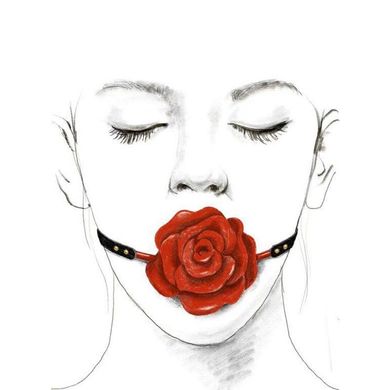 Роскошный кляп в виде розы Zalo - Rose Ball Gag, двойное использование SO6690 фото