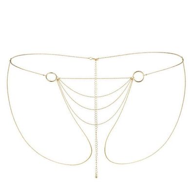 Ланцюжок-трусики Bijoux Indiscrets Magnifique Bikini Chain – Gold, прикраса для тіла SO2662 фото