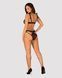 Полупрозрачный эротический комплект Obsessive Obsessivia 2pcs set black S/M, бюстгальтер и трусики SO7297 фото 4