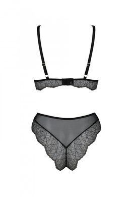 Комплект Passion AMBERLY SET black, S/M, бралет і трусики бразиліана SX0465 фото
