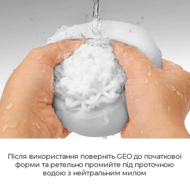 Мастурбатор Tenga Geo Aqua, новий матеріал, ніжні хвилі, новий ступінь розвитку Tenga Egg SO3561 фото