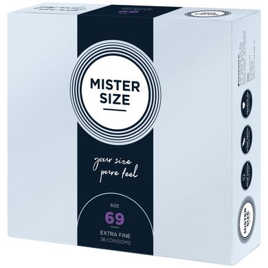 Презервативы Mister Size - pure feel - 69 (36 condoms), толщина 0,05 мм