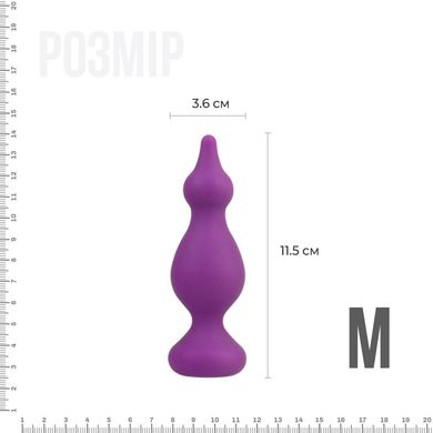 Анальная пробка Adrien Lastic Amuse Medium Purple (M) с двумя переходами, макс. диаметр 3,6 см AD20273 фото