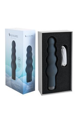 Вибратор S Pleasures Bullets Obsidian, черный, в виде ряда шариков, 10 режимов, диаметр 4 см SX1603 фото