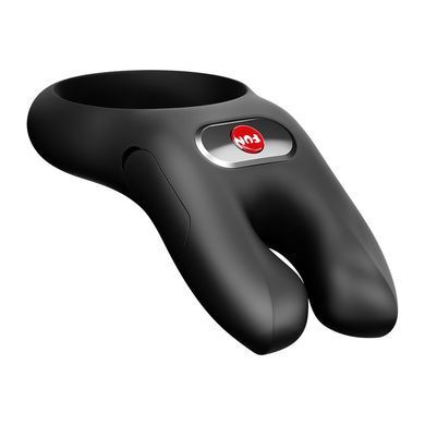 Эрекционное виброкольцо с двойной стимуляцией клитора Fun Factory NŌS CLASSIC Black, 2 мотора SX3728 фото