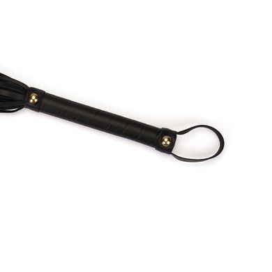Флоггер Liebe Seele Black Organosilicon Flogger, 44 см, экокожа SO9488 фото