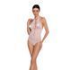 Бодістокінг з декольте Passion BS088 white, імітація корсетної шнурівки SO6384 фото