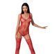 Ажурный бодистокинг с имитацией чулок Passion BS074 red SO4148 фото
