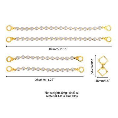 Жемчужные наручники и поножи LOCKINK Pearl Handcuffs & Anklecuffs SX0909 фото