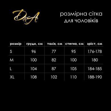 Мужское сетчатое боди D&A, XS/S, короткий рукав SO9570 фото