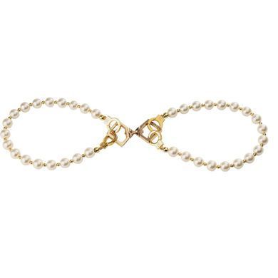 Жемчужные наручники и поножи LOCKINK Pearl Handcuffs & Anklecuffs SX0909 фото