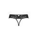 Мереживні стрінги з доступом Passion SENIA THONG S/M, black SO5380 фото 6