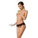 Мереживні стрінги з доступом Passion SENIA THONG S/M, black SO5380 фото 1