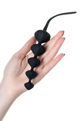 Набор анальных бус Satisfyer Beads Black, силикон, макс. диаметр 3,3 см и 3,5 см SO2740 фото