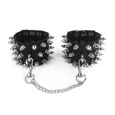 Наручники з шипами Art of Sex - Rose Spiked Leather Handcuffs, натуральна шкіра SO7654 фото