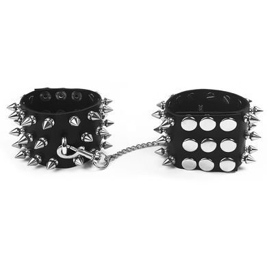 Наручники с шипами Art of Sex - Rose Spiked Leather Handcuffs, натуральная кожа SO7654 фото