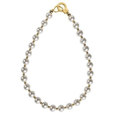 Жемчужный ошейник с поводком LOCKINK Pearl Collar & Leash Set SX0910 фото