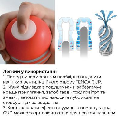 Мастурбатор Tenga Air Flow Cup, 24 воздушные камеры внутри SO4549 фото