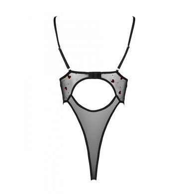 Еротичний боді з малюнком Passion LOVELIA BODY S/M, black SO4754 фото