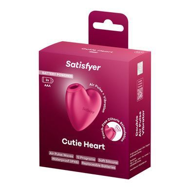 Вакуумний стимулятор-серце з вібрацією Satisfyer Cutie Heart Battery Series SX3836 фото