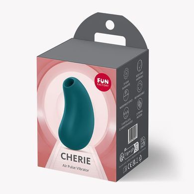 Вакуумный стимулятор с вибрацией Fun Factory Cherie Bottle Green, 11 + 12 режимов работы, перезаряжаемый SX3304 фото