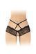 Трусики с открытым доступом Fashion Secret Celia Black, лямки на талии SX2612 фото 1