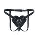 Трусики Сердце для страпона Feral Feelings - Hearts Strap-on Belt Black SO9312 фото 1