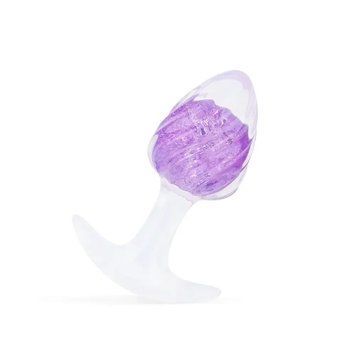 Анальная пробка Liebe Seele Icecream-shaped Crystal Anal Plug - Purple Small SX4858 фото