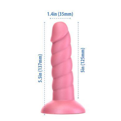 Фалоімітатор Fantasy by Addiction Unicorn Dildo 5.5&rdquo; Pink, віброкуля в подарунок