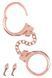 Металлические наручники Fetish Tentation Premium Chick wrist cuffs in rose-gold metal, розовое золото SX1091 фото 2