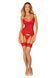 Комплект корсет и стринги Obsessive Ingridia corset & thong XL/2XL, красный SO9030 фото 6