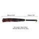 Флогер LOCKINK SEVANDA Red & Black Braided Tail Flogger, червоно-чорний, хвости з вузликами SX0876 фото 6