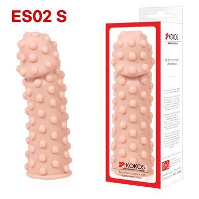 Насадка на член Kokos Extreme Sleeve ES.02 размер S, утолщающая, стимулирующий рельеф SO1272 фото