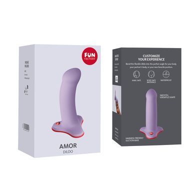 Фаллоимитатор Fun Factory AMOR, сиреневый, длина 14,6 см, диаметр 3,7 см, изогнутый SX0981 фото